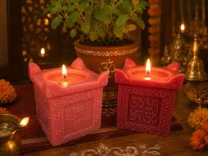 Decorative Puja Candles