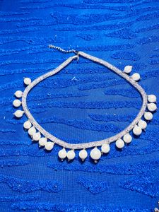 Elegant Pearl and Crystal Choker Necklace