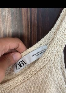 Zara Off White  Crochet