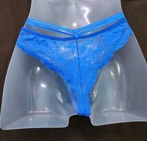 Blue Thong🤎 with Bow Detail