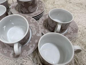 Elegant Tea Cups and Saucers Set