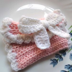 Peach 🍑 Crochet Coin Purse 🩷🍃