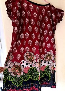 Zara Cute Floral Print Top XL size