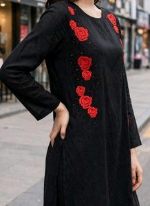 red rose kurti