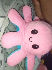Reversible Blue &amp; Pink Octopus Plush Toy