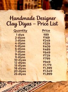 Hand-Painted Designer Clay Diyas 🪔