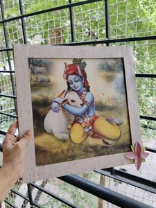 Krishna with Calf Wall eco friendly frame