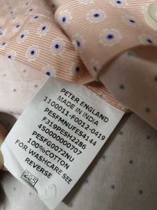 Peter England Men's Patterned Casual Shirt