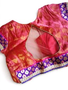 Pink and lime green heavy lengha embroidery net le