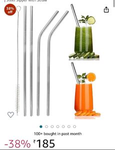 🧿❤️🆕Set Of Ecofriendly Straws 🔥Bestseller🔥