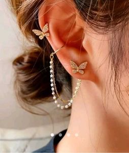 Sparkling Butterfly Ear Cuffs