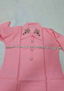 Elegant Pink Embroidered Kurta set