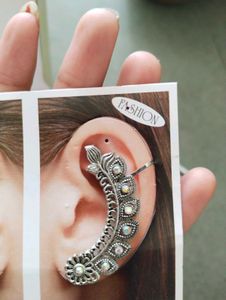 2 pair  Ear Cuff with Gemstones