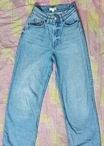 Light Wash Distressed Denim Jeans
