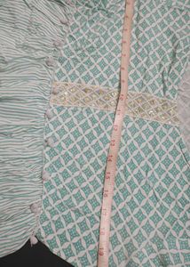 Sea Green And White Tunic