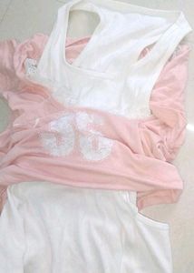 Malaysia Cute Pink Layered T-Shirt