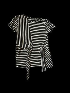 Black and White Striped Top