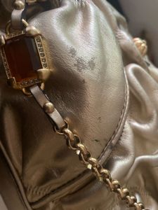 Chic Metallic Gold Hobo Bag