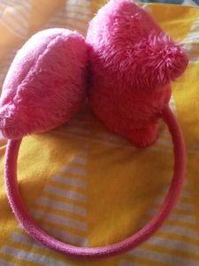Cute Pink Cat Earmuffs