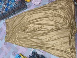 New Shiny Gold Palazzo Pants in 34 waist