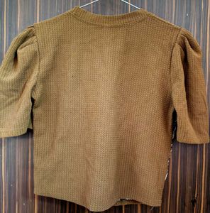 Stylish Puff Sleeve Crop Top