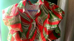 Vibrant Floral Print Blouse