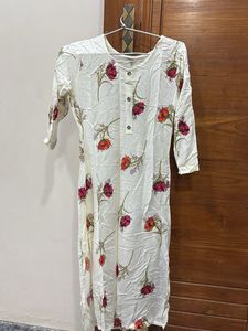 Floral Print Kurta