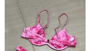 Pink Tie-Dye Bikini Top/Bra