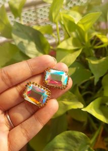 Classic Rainbow Colour Stud Earrings