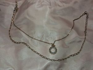 set of 2 Elegant Pendant and chain Necklace