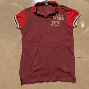 Ed Hardy Bulldog Print Polo Shirt