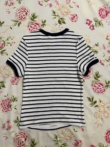 H&amp;M Striped Fitted T-Shirt