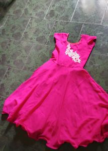 Pink Embellished frock