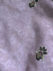 Elegant Lavender Embroidered Saree