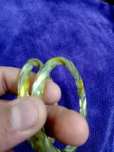 Handmade Twisted Glass Bangle kade