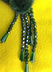 New Elegant Green Beaded Drop Earrings