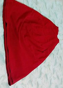 Vibrant Red/Maroon Skirt