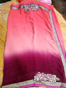 Ombre Pink & Magenta Saree