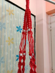 Hand Made By Me Hanging Pot Holder. (without Pot And Flowers)