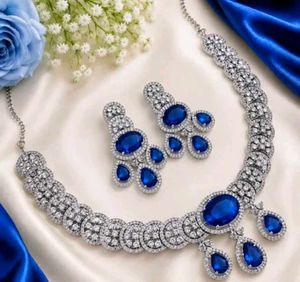 AD American Diamond Necklace Set