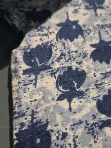 Blue Floral Print Cotton Kurta
