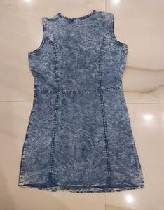 Denim Wash Sleeveless Dress