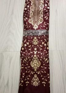 Heavy Embroidery Bridal Party Wear Dress