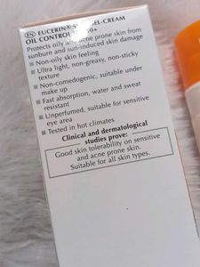 Eucerin Oil Control Sun Gel-Cream SPF 50+♥️💕