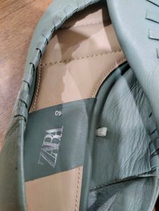 OG Imported ZARA Green Ballerinas EU 40