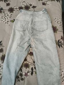 Stylish Light Wash Wide Leg Jeans