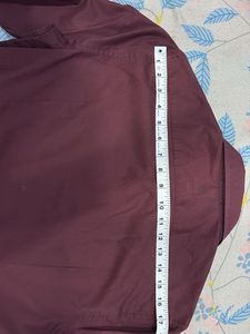 Men's Maroon Button-Down Shirt