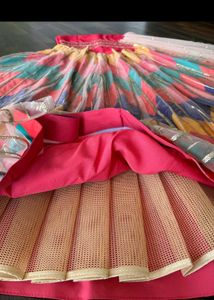 Vibrant Chevron Print Lehenga Choli