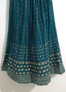 Beautiful Green Embroidered Lehenga Set