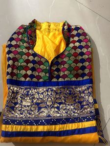 Vibrant Embroidered Anarkali kurta